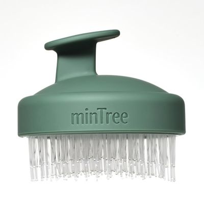 MINTREE Scalp Purify MassagerScalp Scrubber with Flexible and Dense Bristles for Hair Growth, Hair Shampoo Brush for Scalp Exfoliator, Stimulating Scalp