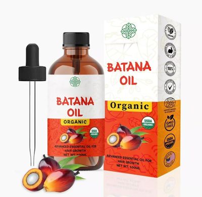 Organic Raw Batana Oil 100ML Premium Hair Growth Oil for Thicker, Stronger Hair - 100 Pure Natural - Rich in Vitamin E Omega-3 Dr. Sebi (Honduran Herbalist)