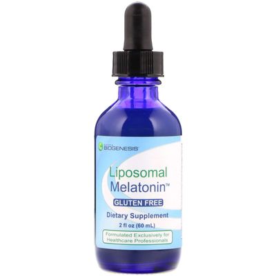 Nutra Biogenesis Liposomal Melatonin - Liquid Melatonin for Adults, Nighttime Melatonin Drops, Fast Sleep Support for Kids, Extra Strength Calming Tincture - 2 Fl Oz (60 ml)