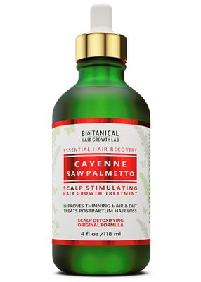 Botanical Hair Growth Treatment Cayenne Saw Palmetto Oil with Biotin Hair Loss Scalp Stimulating Anti-Thinning Natural Pre-Shampoo Hair Thickening Serum for Women Men - 4 Fl Oz