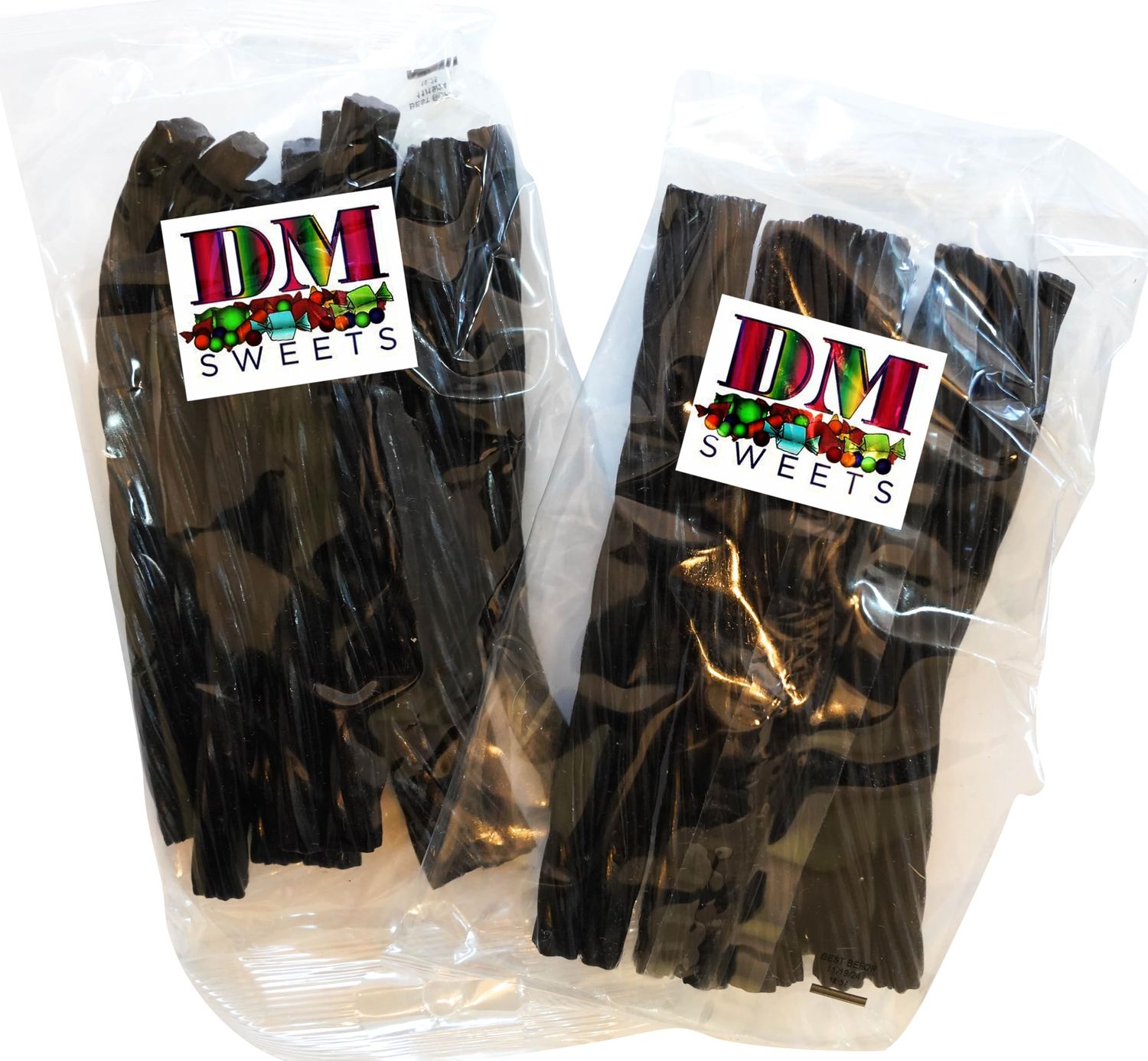 1 Lb of Jumbo Black Licorice Twists - 2 8 oz Bags of Soft Chewy Bold Flavored Licorice Twists