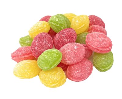 YANKEETRADERS Assorted Fruit Hard Sanded Candy Drops, 40 Oz. Bulk Bag