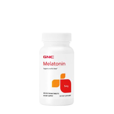 GNC Melatonin 5mg Supports Restful Sleep 60 Tablets
