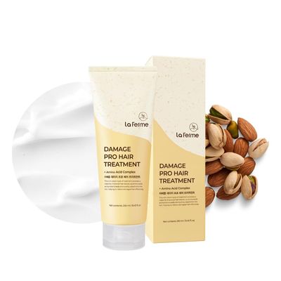 laferme Damage Pro Hair Treatment with Organic ingredient, Provide Nutrition, Soften Moisturize hair, Sulfate Paraben free, for Women Men, 8.45 Fl Oz, Pear Freesia