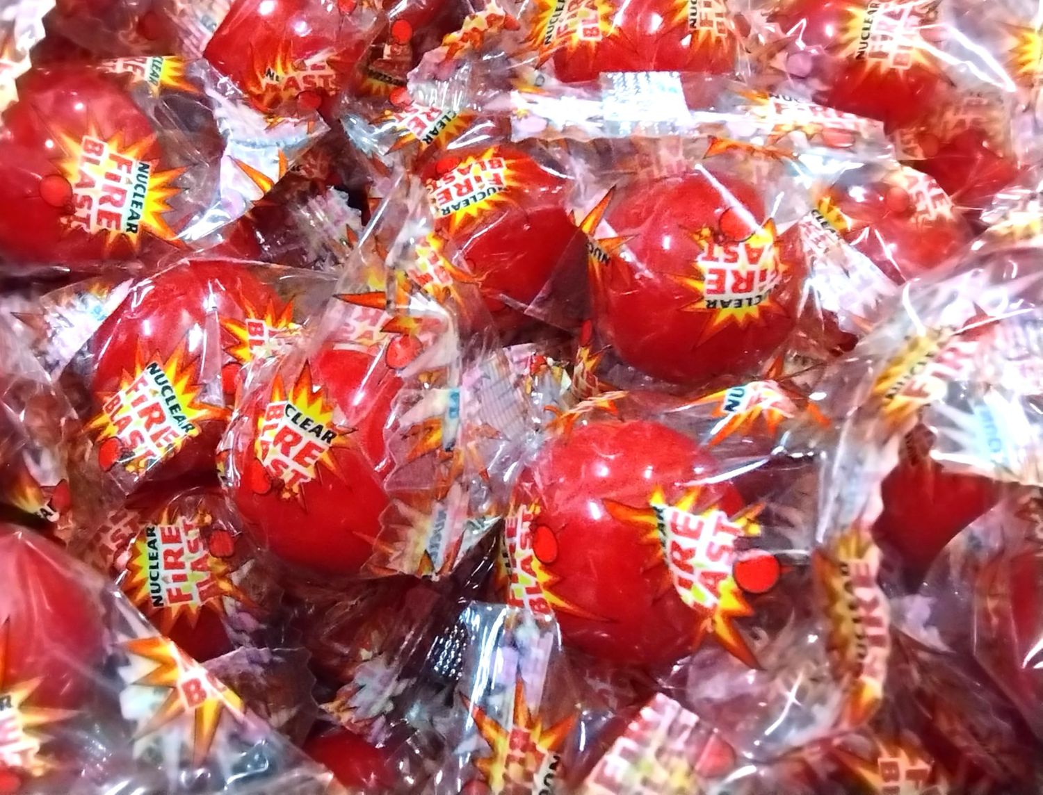 Nuclear Fire Blast Balls - 2 lbs of Hot Spicy Fire Fresh Individually Wrapped Cinnamon Hard Candy