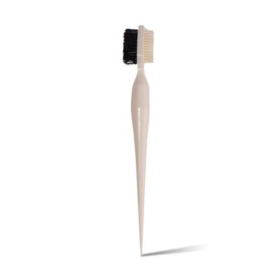 Baby Tress Hair Brush 3-in-1 Edge Styler for Styling and Taming Flyaways and Brows. Double-Sided Hair Edge Brush with Multi-Use Pointed End, Sand