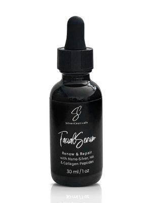 Facial Serum - Fight Blemishes - Acne Pimples Breakouts - Soften Fine Lines Wrinkles - Hydrate Repair Damaged Skin - Clear Complexion - Collagen - 2 Types of Hyaluronic Acid - Anti Aging - 1oz