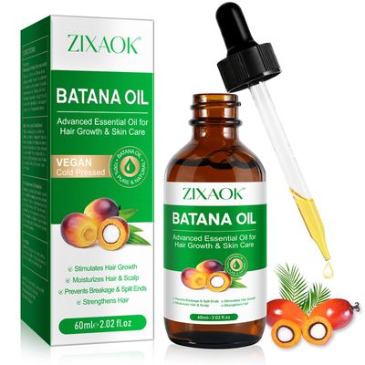 ZIXAOK Batana Oil - Organic Cold-Pressed Hair Treatment for Growth, Eyelashes, Eyebrows, Skin Nails