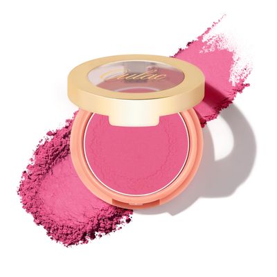 Oulac Hot Pink Blush Makeup Highly Pigmented Powder Blush Natural Matte Shape Highlight Face Cruelty-Free Blush with Rose Oil 06 Dance with me 4.8g