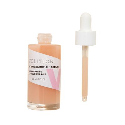 Volition Beauty Strawberry-C Brightening Serum with Vitamin C Hyaluronic Acid 30ml1oz Vegan, Paraben-Free Cruelty-Free