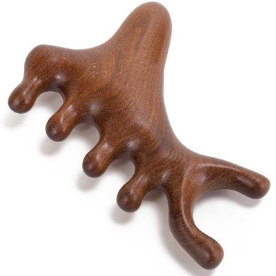 Moreinday Wooden Scalp Massager, Scalp Massage Tool for Head Massage Gua Sha, Loc Comb for Sisterlocks