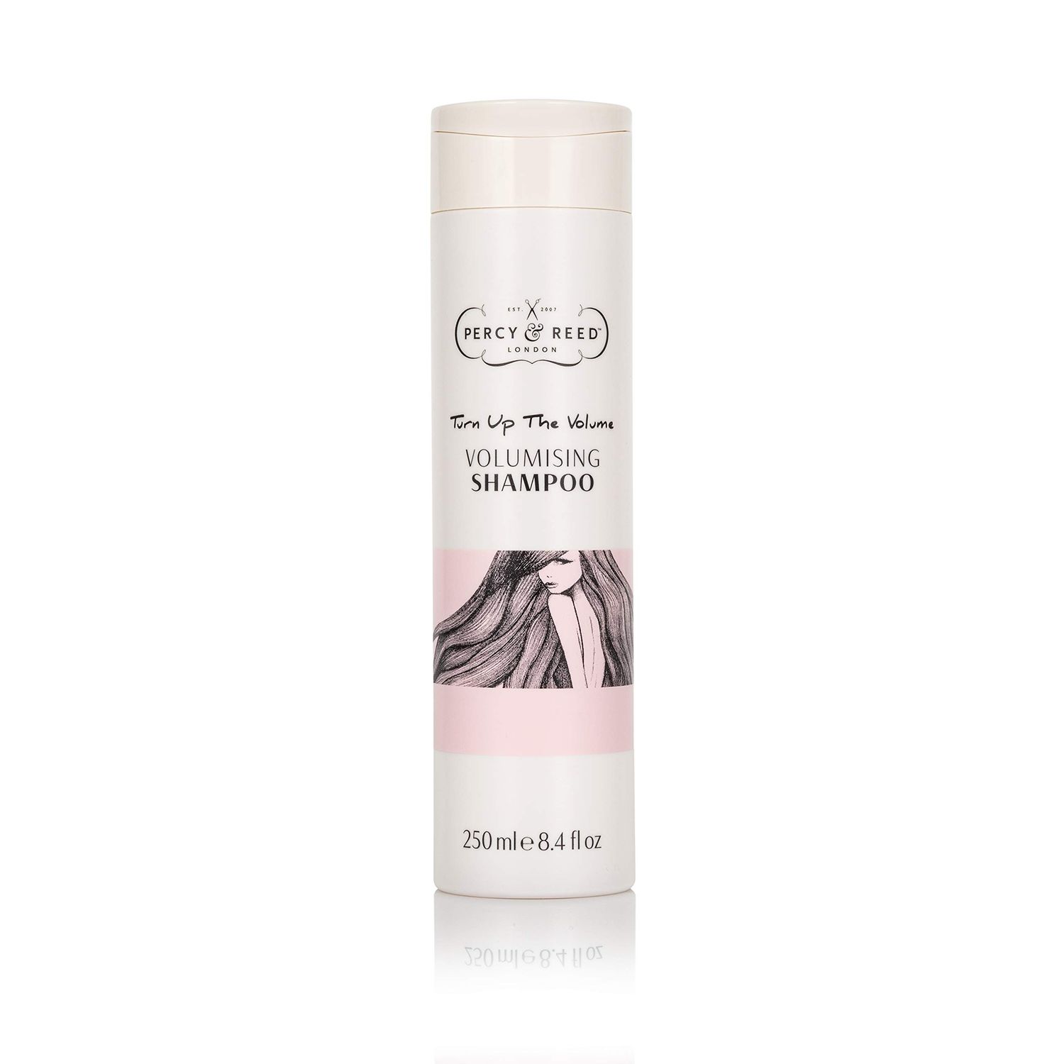 Percy Reed Shampoo, Turn Up The Volume Volumising Shampoo - For Fuller Thicker Hair, Humidity Protection Formula, Free from Sulphate, Silicone Paraben, For Fine Flat Hair - 8.4 fl oz, 250 ml