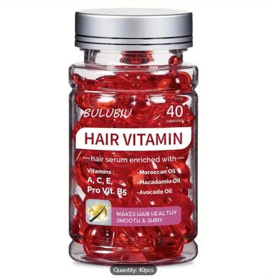 Generic BULUBIU Hair Treatment Serum with Avocado, Macadamia, and Argan Oil - Vitamins A, C, E, Provitamin B5 - The Ultimate Oil Hair Conditioner for All Hair Types, Red