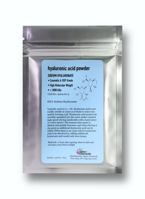 Talsen Chemicals Hyaluronic Acid Powder (0.52 oz. 15 grams) 1800 kDa Pure Hyaluronic Acid Powder For Skin Cosmetic Grade, Hyaluronic Acid High Molecular Weight Powder, DIY Hyaluronic Acid Serums
