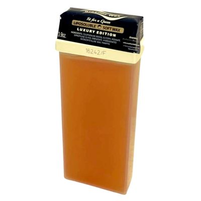 Authentic Brazilian Wax by Andreia Roll on Soft Wax for Hair Removal - Depilatory Wax Roller for Whole Body - For All Skin Types - Refillable Ready to Use Wax Applicator Roller 3.9 oz. (110ml)