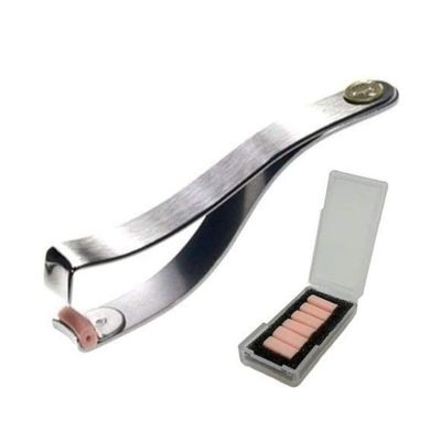 Preo Prima Shogyo Japanese Partial Eyelash Curler, Inner CornerOuter Corner Precision Lash Curl Up Tool, Made in Japan (Included 6 Replacement Rubber) C-2000