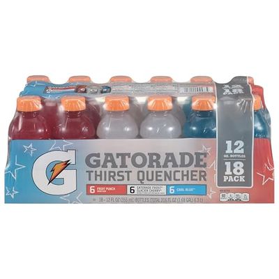 Gatorade Rainbow Patriot Variety Pack 12oz 18Pk, 216 Fl Oz