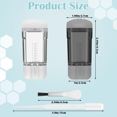 2 PCS Minoxidil Applicators with Cleaning Brush and Dropper, Anglecai Scalp Applicator Comb for Hair Oil Applicator Brush, Mini Minoxidil Brush for Scalp Applicator Comb for Hair Growth