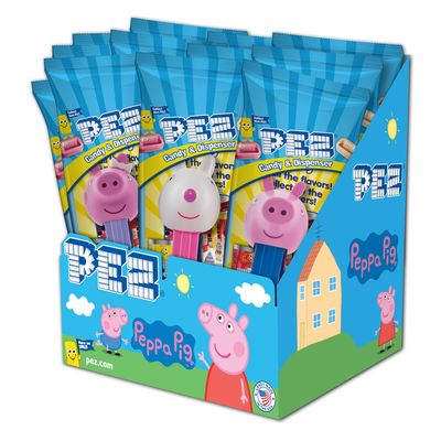 PEZ Peppa Pig Candy Dispensers Individually Wrapped PEZ Candy and Dispensers (12 Pack)