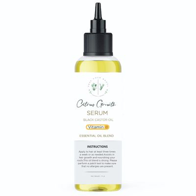 Free Your Roots Citrus Growth Serum For Hair Growth Nourishment Treatment For Shedding, Chemically Treated Hair, Dull Strands For All Hair Types, 4- Fluid Ounces