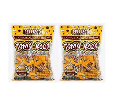 TAMA-ROCA Pellizco 2 PACK 800 gr. 40 Piezas cu Tamarind Candy Hot Salted 2 PACK 28.2 oz. cu.