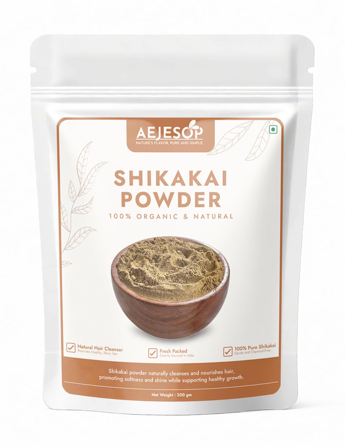 AEJESOP Shikakai Powder (Acacia concinna Powder), 7 oz (200g)