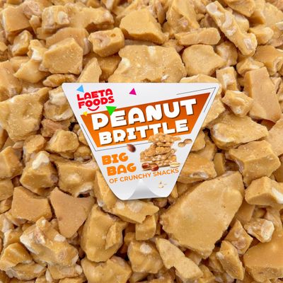 Peanut Brittle Candy 1 Pound Bag Old-Fashioned Delight