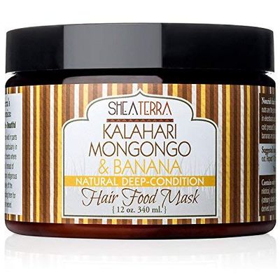 Shea Terra Hair Masque Deep Conditioning Mongongo Banana -12 Ounce
