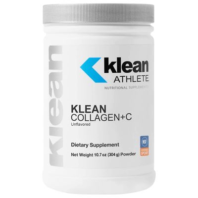 Klean ATHLETE Klean CollagenC Collagen Peptides with Vitamin C for Joint and Connective Tissue Support 10.7 Ounces Unflavored