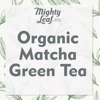 Mighty Leaf Organic Matcha Green Tea, Premium Japanese Powder, 1.5 oz Bag Each (Pack of 3)