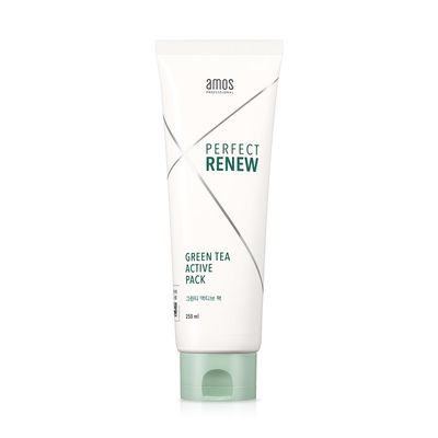 AMOS PROFESSIONAL Perfect Renew Green Tea Active Pack Nourishing and Moisturizing Hair Mask for Hair Growth Deep Conditioner Korean Hair Growth Mask K-beauty