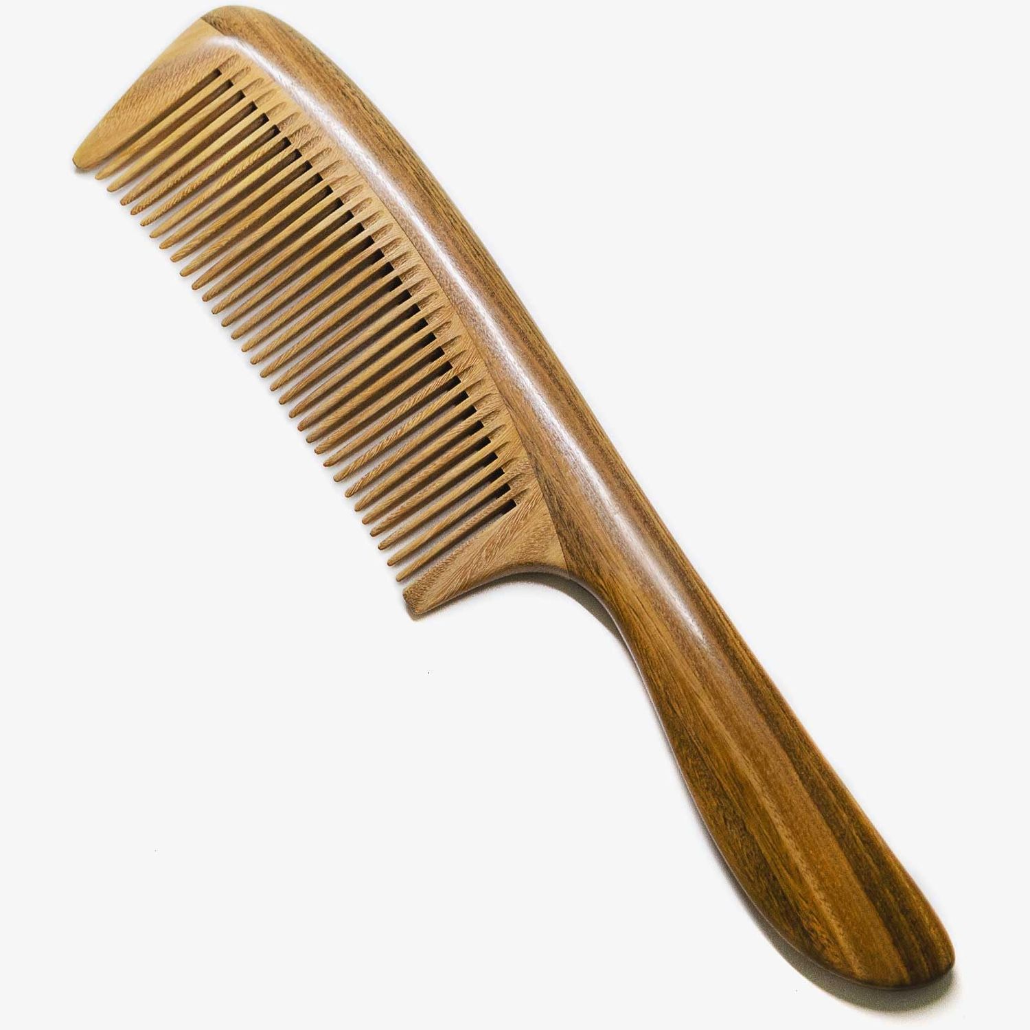 Moreinday Wooden Comb for Women Hair Growth, Wood Comb with Fine Tooth for Men - Sandalwood