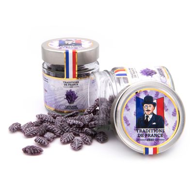 Traditions de France French Old Fashioned Hand Made Hard Candy (Lavender)