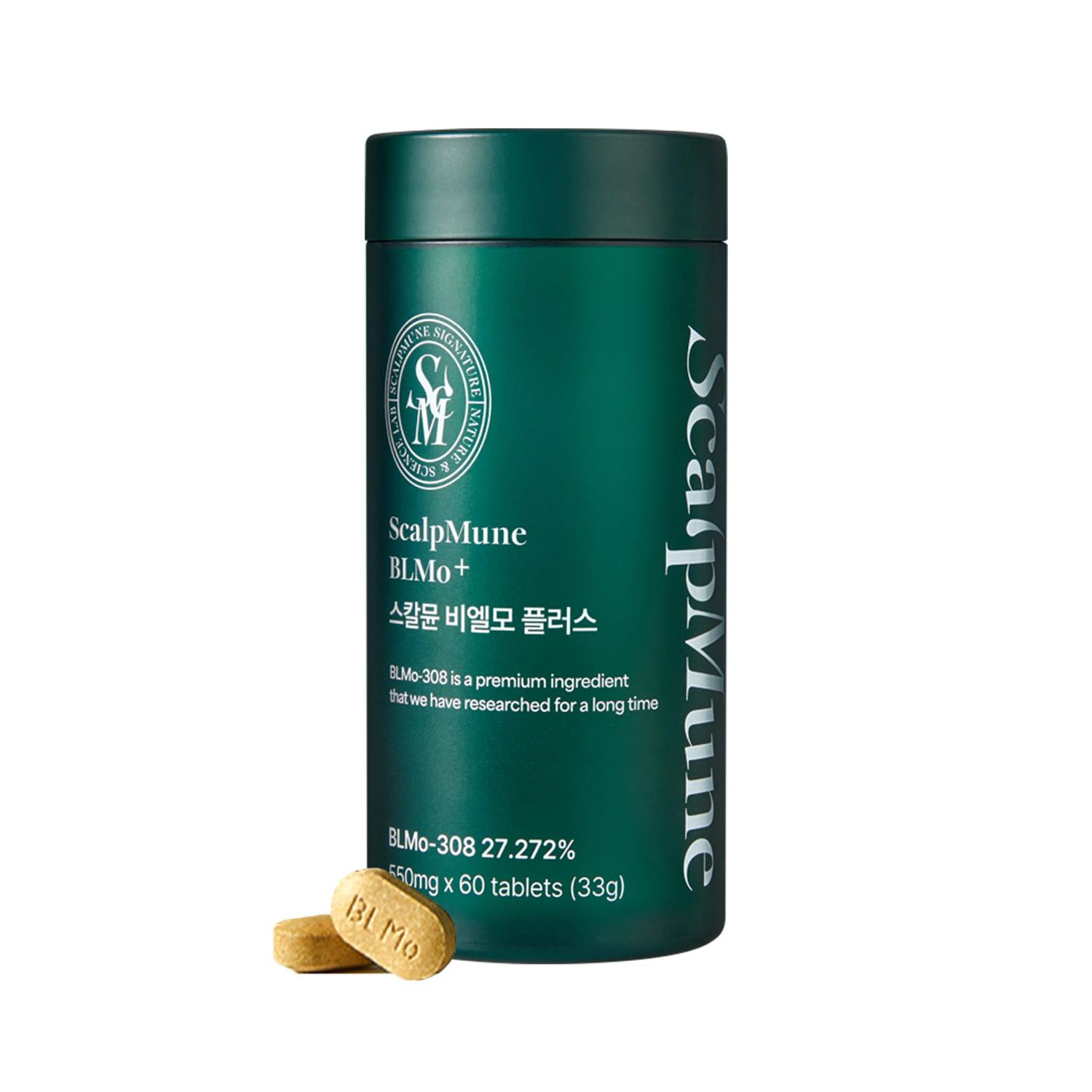 ScalpMune Hair Nourishing Supplement, Clinically Proven, Supports Hair Growth for Women and Men, Helps Maintain Scalp Balance for Fuller Looking Hair, 60 Count - 2 per Serving