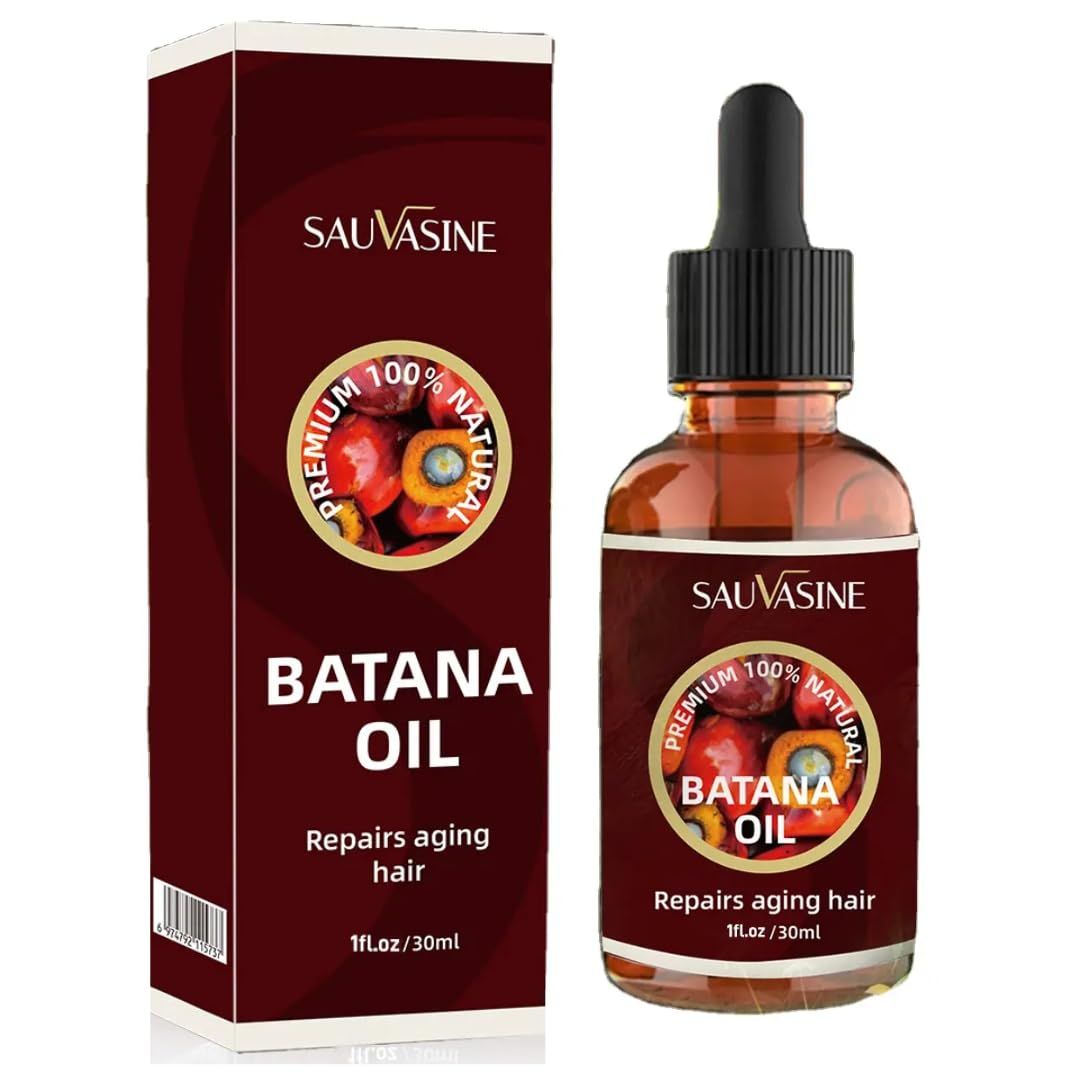 SauVasine Salavone Batana Oil, Liquid, Hair Moisturizer, Nourishing, Strengthening, Revitalizing, 1.01 Fl Oz (Pack of 1), Brown
