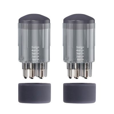 GTUDOR 2Pcs Scalp Applicator Comb, Hair Oil Applicator Brush, Oil Applicator Bottle for Hair Growth, Follicle Care Treat, Hair Loss Thinning (Grey)
