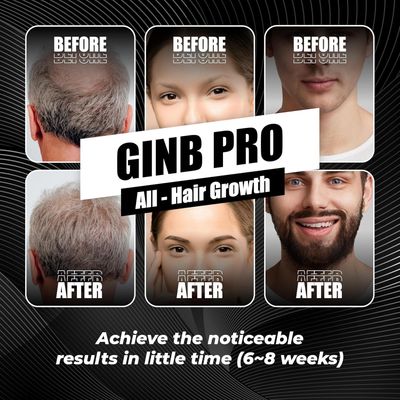 ABERA Ginb Eyebrow Growth Serum for Women Men, Growth Beard serum For Men- Natural Brow Enhancing Serum to Grow Thicker, Acetyl Tetrapeptide-3 Biotin Castor Oil for Stronger, Thicker Beard