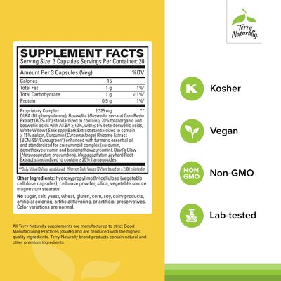 Terry Naturally Curamin Nighttime - Non-GMO Supplement to Support Healthy Sleep Relaxation - 60 Capsules
