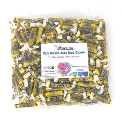 YANKEETRADERS Classic Slo Pokes Bite Size Candy, 2 Pound