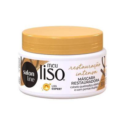 Salon Line - Linha Meu Liso (Restauracao Intensa) - Mascara Restauradora 300 Gr - (My Straight (Intense Repair) - Moisturizing Mask Net 10.58 Oz)