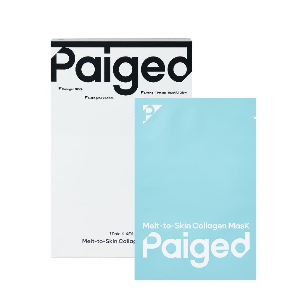 PAIGED Melt to Skin Collagen Mask, - Wrinkle Patches for Forehead, Eyes Smile Lines - Frown Lines, Eleven-Lines Repair Patches, Invisible Face Wrinkles Smoothers - Korean Skin Care, 4EA