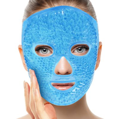 candyfouse Ice Pack Cold Face, Eye Masks Reduce Puff, Dark Circles, Reusable Hot Or Colder Gel, Suitable for Women Facial SPA for Sleeping, Headaches (Blue Updated)