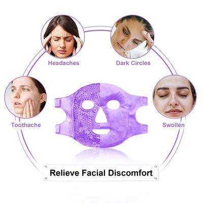 CONBELLA Cold Face Eye Masks Ice Face Mask Hot Cold Compress For Dark Circles, Puffiness, Migraines, Headache, Stress, Redness, Cooling Face Masks For Women Man, Skin Care