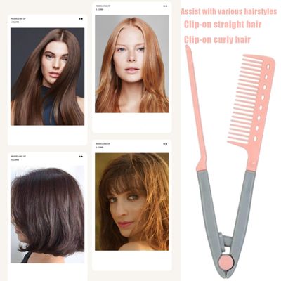 Scalp Massage Comb for Dandruff Removal Hair Growth - WetDry Hair Massager Shampoo Brush V-Shaped Straight Comb
