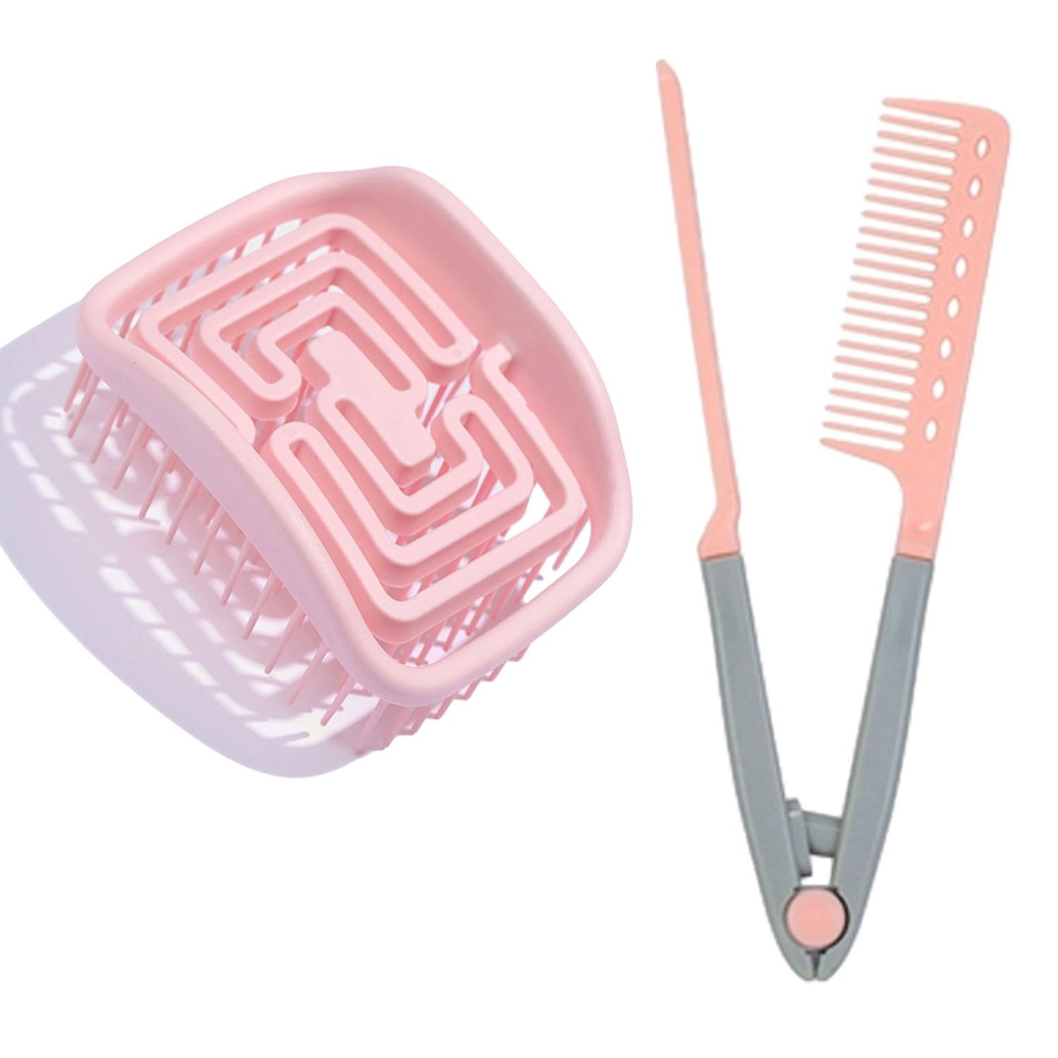 Scalp Massage Comb for Dandruff Removal Hair Growth - WetDry Hair Massager Shampoo Brush V-Shaped Straight Comb