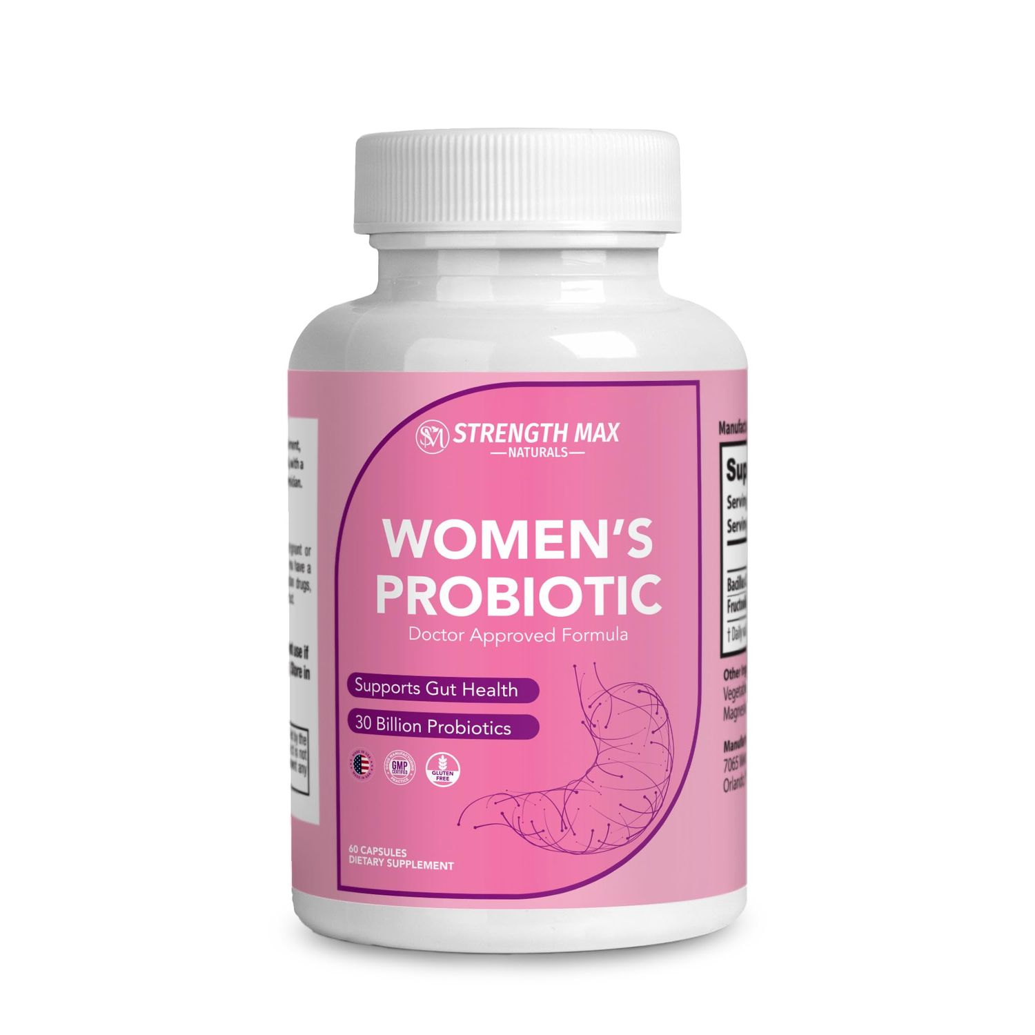 Strength Max Naturals Women&#39;s Probiotic, Supports Digestive Health, PH Balance, Vaginal Health