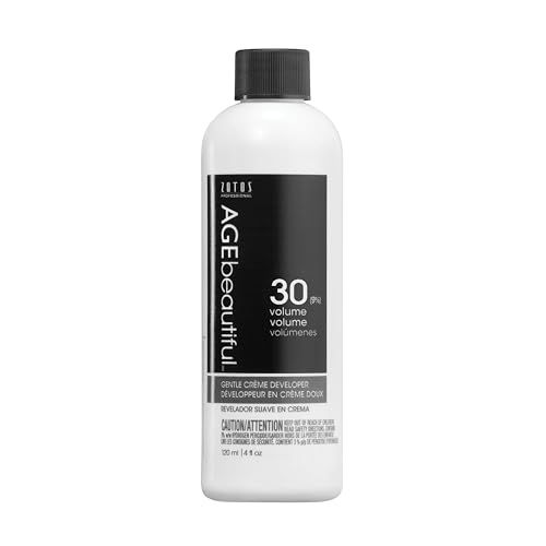 AGE beautiful 30 Volume Gentle Creme Hair Developer For Permanent Hair Color Dyes, Toners, Lighteners Professional Salon Coloring Long Lasting Haircolor 4 Fl Oz