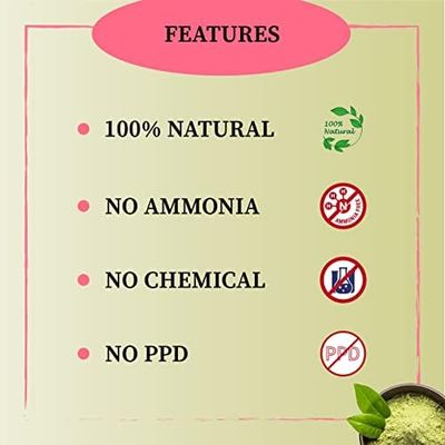 Yauvanya Original Indian Rajasthani Pure and Natural Henna (Mehndi) for Hair Natural hair color No chemical - 300 gms (3 Packets of 100 gms each)