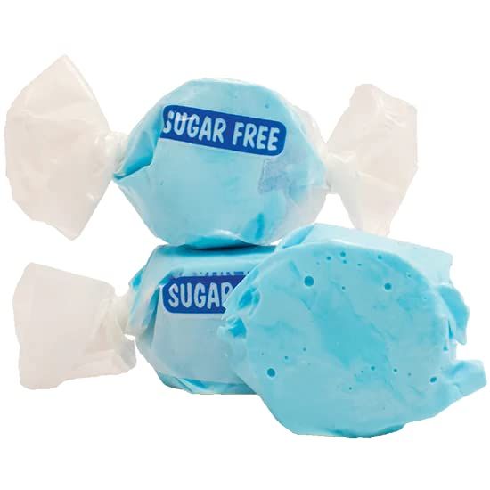 Taffy Town Candies- Sugar Free Raspberry Gourmet Taffy Nougat-Style Candy Soft Delicious Sumer Snack Treats Party Good Candies 2.5lbs