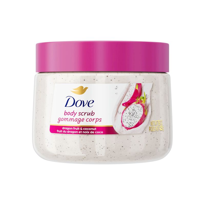 Dove Body Scrub Dragon Fruit Coconut Cream For Silky Smooth Skin Body Scrub Exfoliates and Provides Lasting Nourishment 15 oz